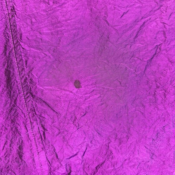 Eleven Stitch Design Silk Button Up Lightweight Jacket Size S Purple Lagenlook - Picture 5 of 13